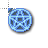 Blue pentacle cursor.cur Preview