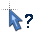 blue glass cursor