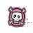 pink skull.ani Preview
