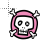 Pink And White Skull.ani Preview