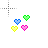 Pastel hearts.cur Preview