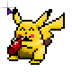 Ketchup Pikachu Pixel Art.cur 200% version