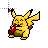 Ketchup Pikachu Pixel Art.cur