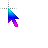 neon cyan to pink-cursor.cur