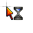 EditRedArro+hourglas.cur Preview