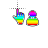 rainbow person select cursor.cur Preview