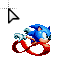 sonic mouse icon.ani HD version