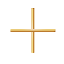 Gold cross.cur HD version