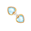 diagonal crystal hearts.ani HD version