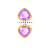 Text crystal hearts.ani Preview