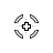 Quarter circle + Croix.cur Preview