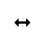 Mac OS Cursor in 24x24 size Horz.cur HD version