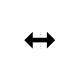 Mac OS Cursor in 24x24 size Horz.cur 200% version