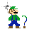 8-bit super Luigi help select.cur Preview