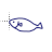blue ink fishy.cur Preview
