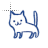 blue ink cat.cur Preview