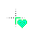 Light green and cyan heart.cur