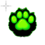 Green Protogen Paw Cursor.cur HD version