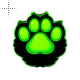 Green Protogen Paw Cursor.cur 200% version