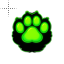 Green Protogen Paw Cursor Fixed.cur HD version