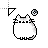 white pusheen-Pusheen working in background.ani Preview