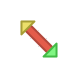 Diagonal1-RWColors.cur 200% version