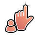 Person Select LEFTIE.cur 200% version