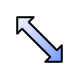 Blue Diagonal Resize 1.cur 200% version