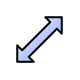 Blue Diagonal Resize 2.cur 200% version