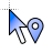 Blue Location Select Right.cur Preview