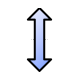 Blue Vertical Reisze.cur 200% version
