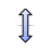 Blue Vertical Reisze.cur Preview