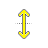 Vertical Resize big yellow.cur Preview