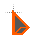 Orange Black Diagonal Left.cur Preview