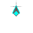 Teal Black Filled Vertical.cur Preview