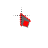 Red Black Filled Diagonal Left.cur Preview