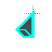 Teal Black Sci-fi Left-Handed.cur Preview