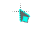 Teal Black Right-Handed.cur Preview