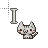 Grey cat text.cur Preview