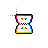 Rainbow Hourglass Sand v2 Black Outline.ani Preview