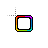 Rainbow Not Circle Black Outline.ani Preview