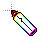 Rainbow Pen Black Outline.ani Preview