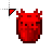 Radioactive Red Axolotl Bucket Minecraft.cur Preview