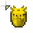 Radioactive Yellow Axolotl Bucket Minecraft.cur Preview