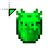 Radioactive Axolotl Bucket Minecraft.cur Preview