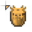 Pastel Orange Axolotl Bucket Minecraft.cur Preview