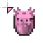 Pastel Pink Axolotl Bucket Minecraft.cur Preview