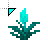 Radioactive Cyan Torchflower Minecraft.cur Preview