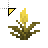 Radioactive Pale Yellow Torchflower Minecraft.cur Preview