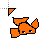 Orange Flounder Fish.cur Preview